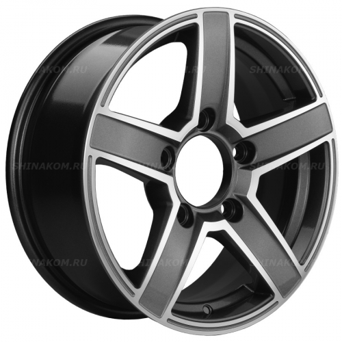 Большое фото товара - 6,5*16 5*139,7 ET40 98,5 Khomen Wheels KHW1614 Gray-FP (Niva 4x4), 10192487. Вариант №1