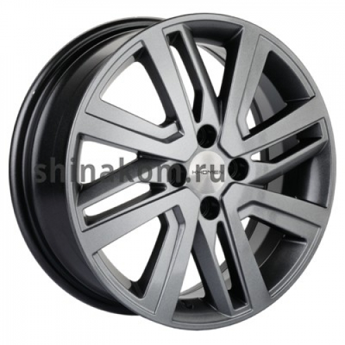 Большое фото товара - 6*16 4*100 ET41 60,1 Khomen Wheels KHW1609 G-Silver, 10195986. Вариант №1
