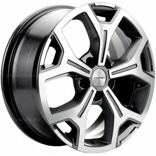 Большое фото товара - 7*17 5*108 ET33 60,1 Khomen Wheels KHW1710 Gray-FP, 10197017. Вариант №1