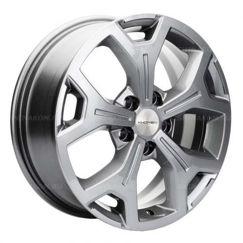 Большое фото товара - 6,5*17 5*120 ET60 65,1 Khomen Wheels KHW1710(2) Gray (VW Multivan), 10202584. Вариант №1