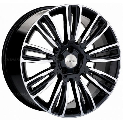 Большое фото товара - 8,5*20 5*120 ET45 59,5 Khomen Wheels KHW2004 Black-FP, 10208465. Вариант №1