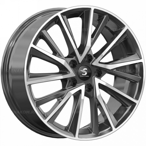 Большое фото товара - 7,5*18 5*108 ET36 65,1 Premium Series КР010 Diamond Black Gris, 10225062. Вариант №1