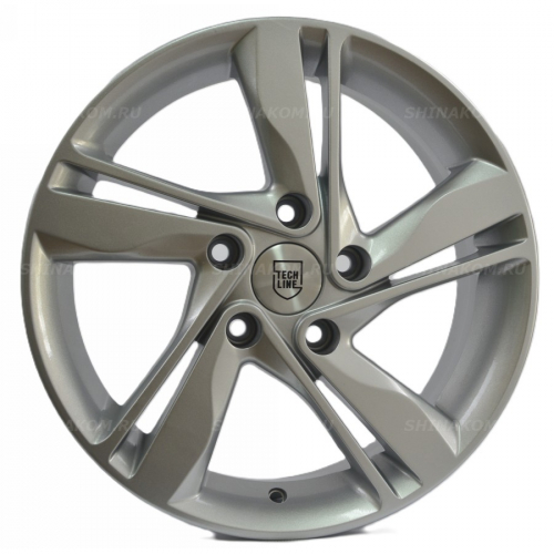Большое фото товара - 6,5*16 5*114,3 ET50 67,1 TechLine 650 Silver, 10230088. Вариант №1