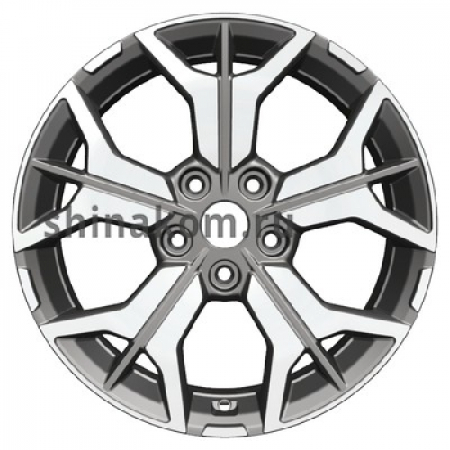 Большое фото товара - 7*17 5*114,3 ET48 67,1 Khomen Wheels KHW1715 Gray-FP, 10245857. Вариант №1