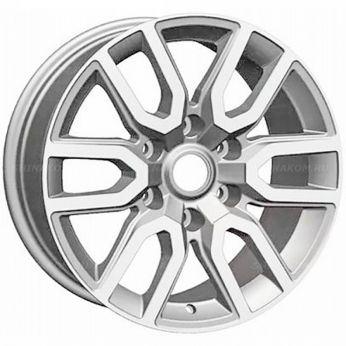 Большое фото товара - 8*17 6*139,7 ET36 100,1 Khomen Wheels KHW1723 F-Silver (Tank 300), 10249166. Вариант №1