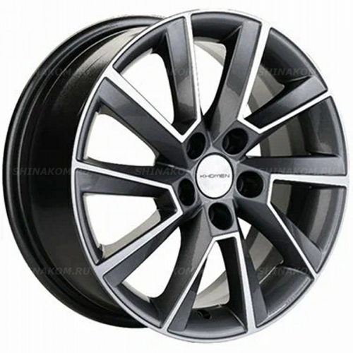 Большое фото товара - 6*16 5*100 ET38 57,1 Khomen Wheels KHW1604 Gray-FP, 10249933. Вариант №1