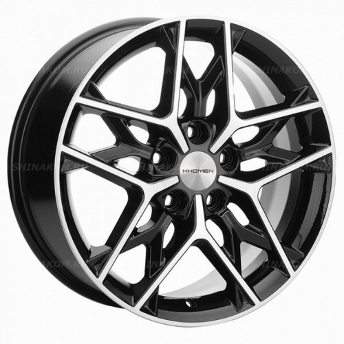 Большое фото товара - 7*17 5*114,3 ET53 67,1 Khomen Wheels KHW1709 Black (Ceed), 10255335. Вариант №1