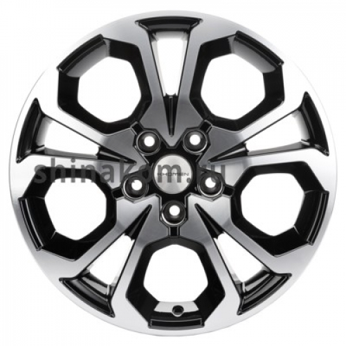 Большое фото товара - 6,5*17 5*114,3 ET37 66,5 Khomen Wheels KHW1711 Black-FP (Jolion), 10263477. Вариант №1