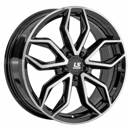 Большое фото товара - 7,5*18 5*108 ET45 65,1 LS FlowForming RC104 BKF, 10264260. Вариант №1