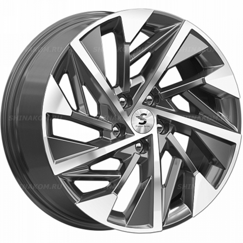 Большое фото товара - 7,5*18 5*114,3 ET45 60,1 Premium Series КР009 Diamond Gloss Graphite, 10279871. Вариант №1