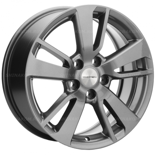 Большое фото товара - 7*17 5*114,3 ET40 66,1 Khomen Wheels KHW1704 Gray (Qashqai), 10284273. Вариант №1