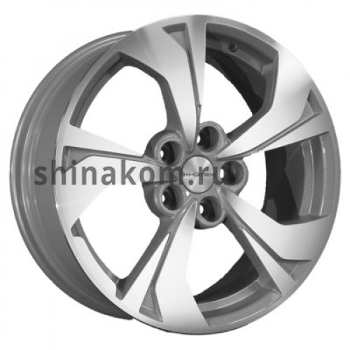 Большое фото товара - 7*17 5*114,3 ET48 67,1 Khomen Wheels KHW1724 F-Silver-FP (JAC J7), 10284314. Вариант №1