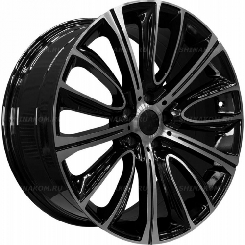 Большое фото товара - 9,5*19 5*112 ET33 66,56 PDW 5241 Gloss Black Machine Face, 10284806. Вариант №1