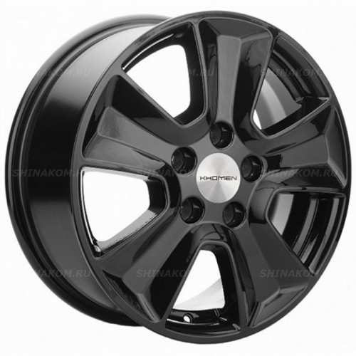 Большое фото товара - 6,5*16 5*110 ET46 63,3 Khomen Wheels KHW1601 Black, 10286712. Вариант №1