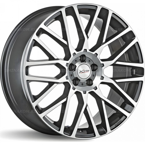 Большое фото товара - 6*15 4*100 ET46 60,1 X-trike X-148 BK/FP, 10288303. Вариант №1