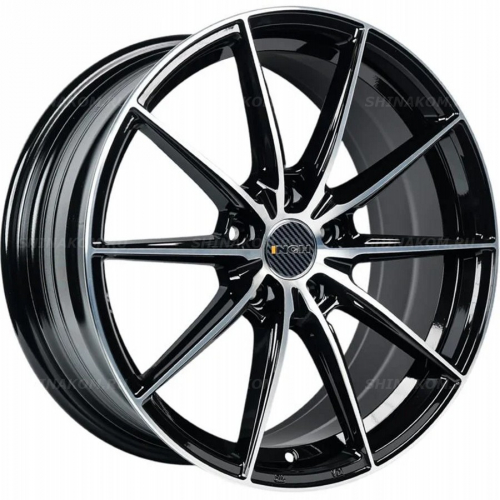 Большое фото товара - 8*18 5*112 ET40 57,1 INCH FA8533 Gloss Black Machined Face, 10291739. Вариант №1